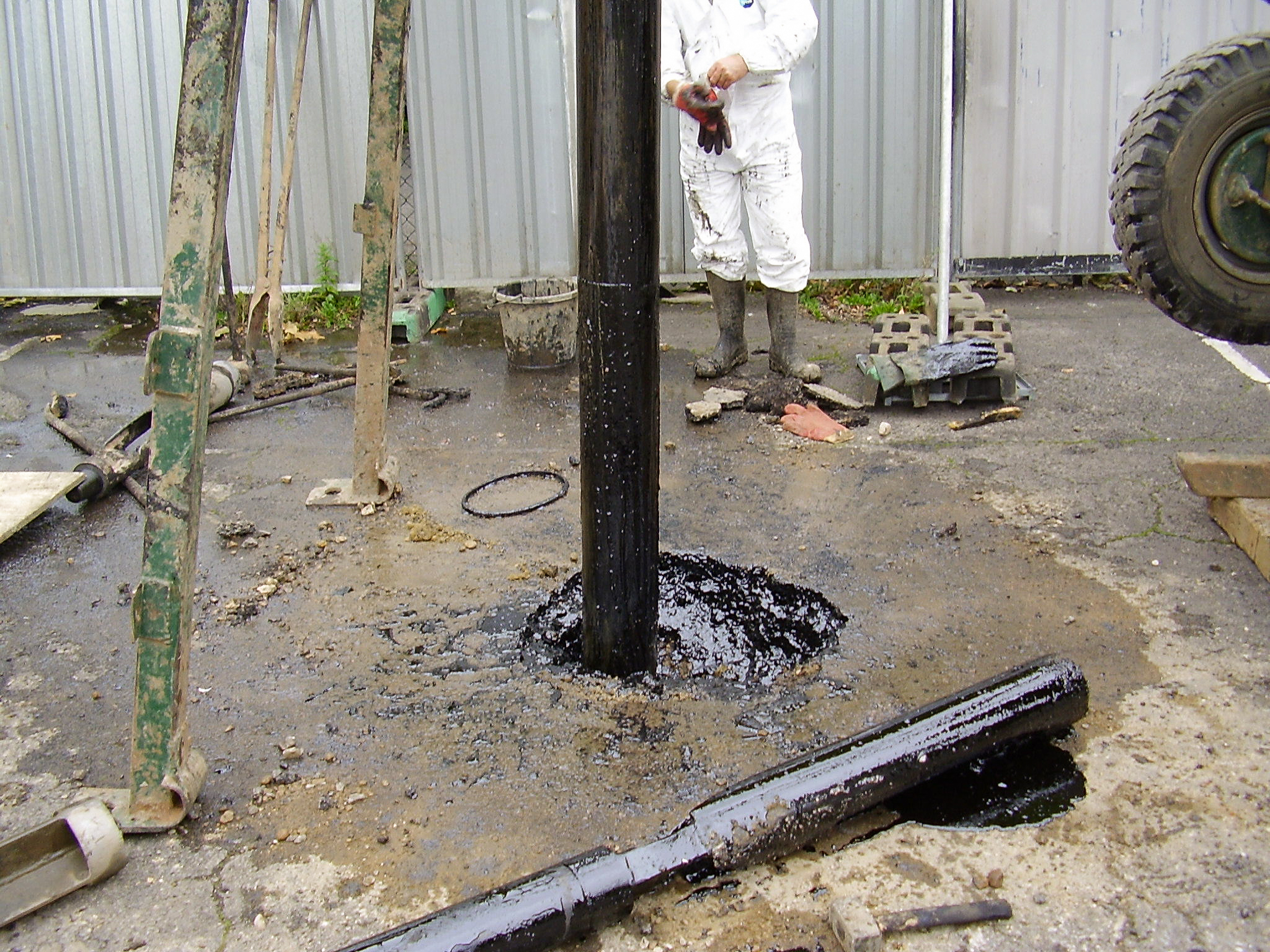 Bitumen Tar Removal Off-Site Disposal Biwater Works